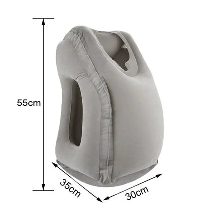 Inflatable Travel Pillow with Headrest