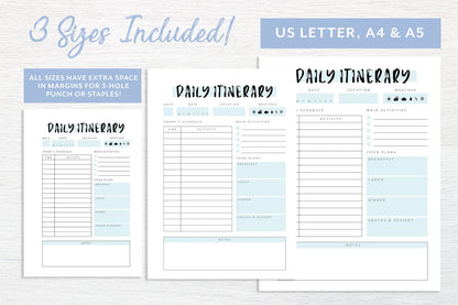 Printable Travel Planner – 18-Page Digital Bundle